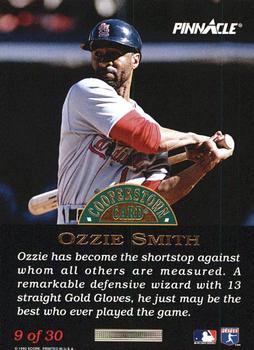 1993 Pinnacle Cooperstown - Dufex #9 Ozzie Smith Back