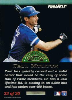 1993 Pinnacle Cooperstown - Dufex #23 Paul Molitor Back