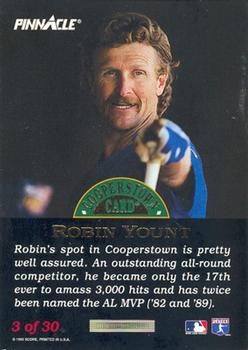 1993 Pinnacle Cooperstown - Dufex #3 Robin Yount Back