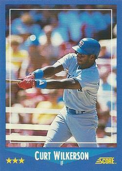 1988 Score - Glossy #127 Curt Wilkerson Front