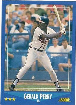 1988 Score - Glossy #136 Gerald Perry Front
