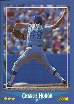 1988 Score - Glossy #140 Charlie Hough Front