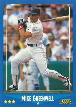 1988 Score - Glossy #175 Mike Greenwell Front