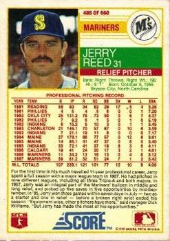 1988 Score - Glossy #488 Jerry Reed Back
