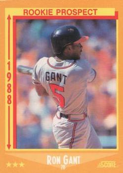 1988 Score - Glossy #647 Ron Gant Front