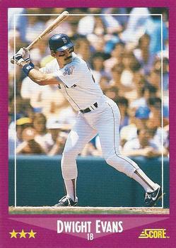 1988 Score - Glossy #65 Dwight Evans Front