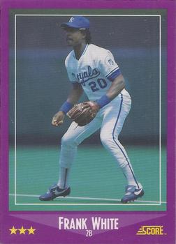 1988 Score - Glossy #79 Frank White Front