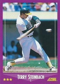 1988 Score - Glossy #82 Terry Steinbach Front