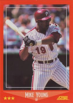 1988 Score Rookie & Traded - Glossy #51T Mike Young Front