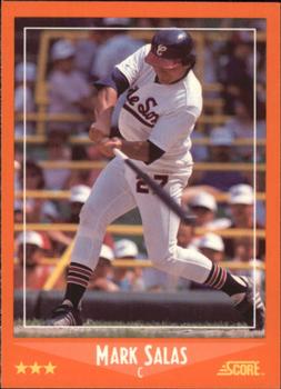 1988 Score Rookie & Traded - Glossy #52T Mark Salas Front