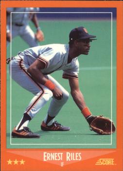 1988 Score Rookie & Traded - Glossy #57T Ernest Riles Front