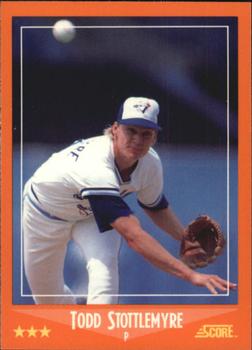 1988 Score Rookie & Traded - Glossy #90T Todd Stottlemyre Front