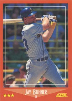 1988 Score Rookie & Traded - Glossy #95T Jay Buhner Front