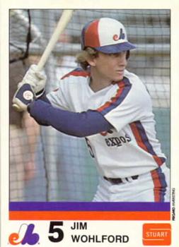 1983 Stuart Bakery Montreal Expos #21 Jim Wohlford Front