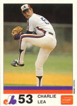 1983 Stuart Bakery Montreal Expos #23 Charlie Lea Front