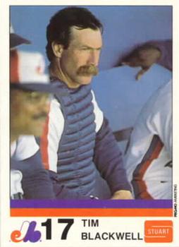 1983 Stuart Bakery Montreal Expos #26 Tim Blackwell Front