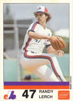 1983 Stuart Bakery Montreal Expos #28 Randy Lerch Front