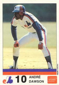1983 Stuart Bakery Montreal Expos #4 Andre Dawson Front