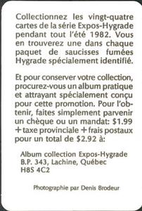 1982 Hygrade Meats Montreal Expos #NNO Charlie Lea Back
