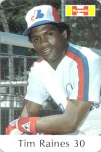 1982 Hygrade Montreal Expos #NNO Tim Raines Front