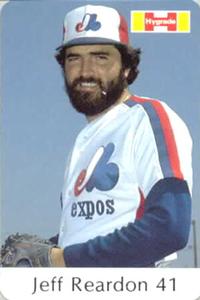 1982 Hygrade Montreal Expos #NNO Jeff Reardon Front