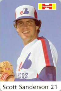 1982 Hygrade Montreal Expos #NNO Scott Sanderson Front