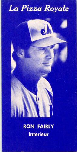 1970 La Pizza Royale Montreal Expos Blue #NNO Ron Fairly Front