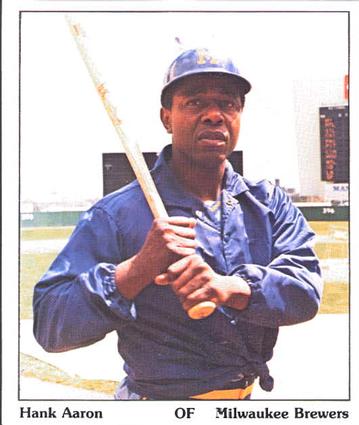 1975 SSPC Puzzle Back #NNO Hank Aaron Front