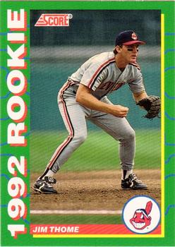 1992 Score Rookies #4 Jim Thome Front