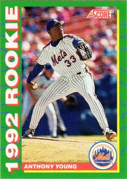 1992 Score Rookies #14 Anthony Young Front