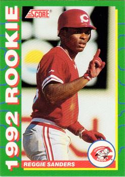 1992 Score Rookies #35 Reggie Sanders Front