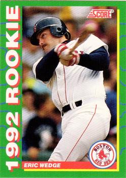 1992 Score Rookies #38 Eric Wedge Front