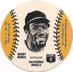 1978 Wiffle Ball Discs #NNO Bobby Bonds Front