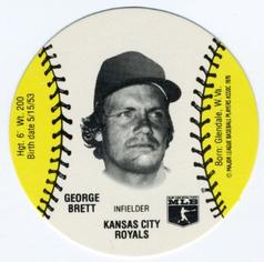 1978 Wiffle Ball Discs #NNO George Brett Front