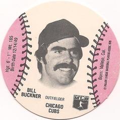 1978 Wiffle Ball Discs #NNO Bill Buckner Front