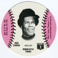 1978 Wiffle Ball Discs #NNO Rod Carew Front
