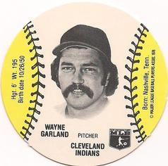 1978 Wiffle Ball Discs #NNO Wayne Garland Front