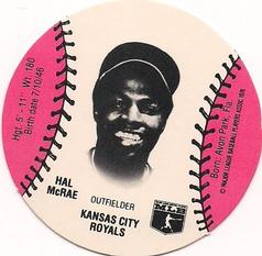 1978 Wiffle Ball Discs #NNO Hal McRae Front