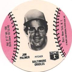1978 Wiffle Ball Discs #NNO Jim Palmer Front