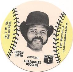 1978 Wiffle Ball Discs #NNO Reggie Smith Front