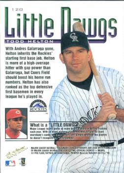 1998 SkyBox Dugout Axcess #120 Todd Helton Back