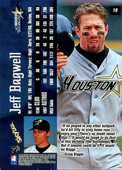 1998 SkyBox Dugout Axcess #19 Jeff Bagwell Back