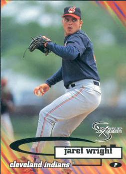 1998 SkyBox Dugout Axcess #63 Jaret Wright Front
