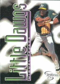 1998 SkyBox Dugout Axcess #98 Miguel Tejada Front