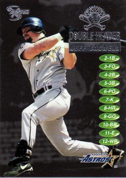 1998 SkyBox Dugout Axcess - Double Header #1DH Jeff Bagwell Front