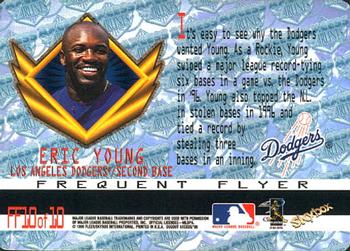 1998 SkyBox Dugout Axcess - Frequent Flyers #FF10 Eric Young Back