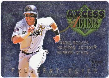 1998 SkyBox Dugout Axcess - Frequent Flyers #FF6 Craig Biggio Front