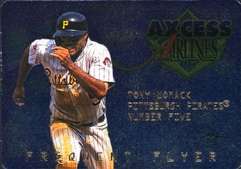 1998 SkyBox Dugout Axcess - Frequent Flyers #FF4 Tony Womack Front