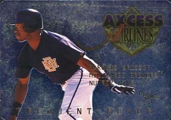 1998 SkyBox Dugout Axcess - Frequent Flyers #FF5 Marquis Grissom Front