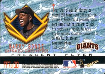1998 SkyBox Dugout Axcess - Frequent Flyers #FF7 Barry Bonds Back